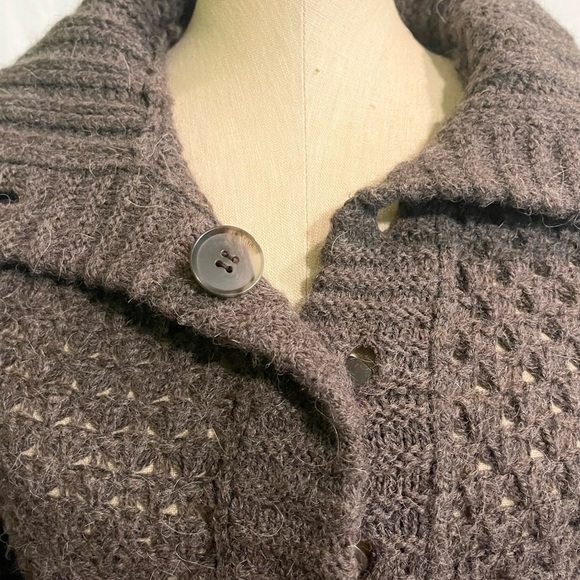 Ann Taylor Neutral Knit Soft Wool Cardigan Sweater | Size XS - Picture 5 of 9